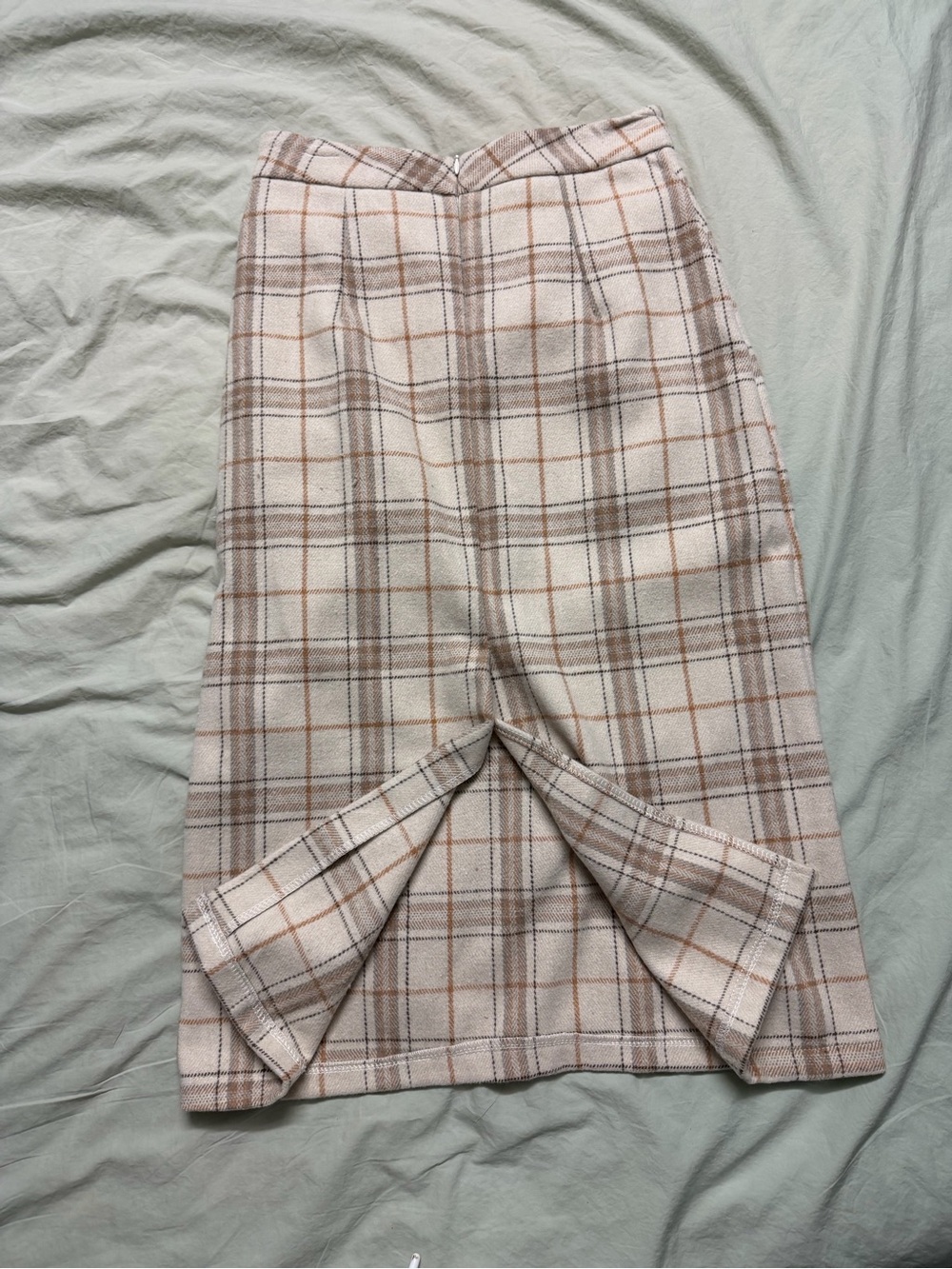 Yesstyle Plaid Midi Skirt